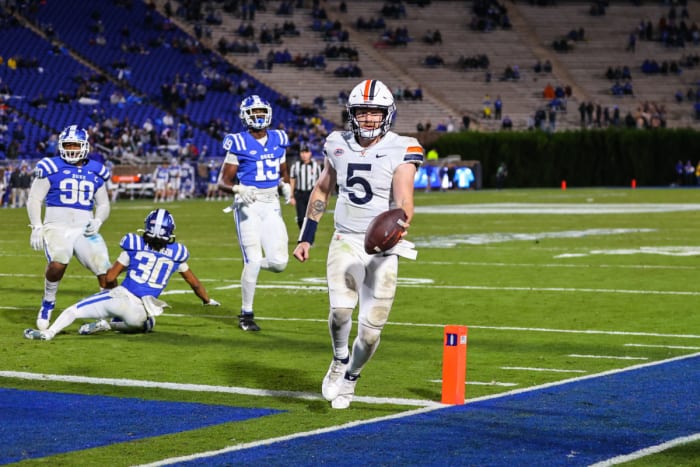There are seven schools on NC State's 2023 schedule that were also on Virginia's slate in 2021, including a matchup against Duke in Durham, North Carolina. Armstrong tossed for 2,480 yards in the six games he played (he missed one game against Notre Dame). The Cavaliers also face the Wolfpack in 2023.